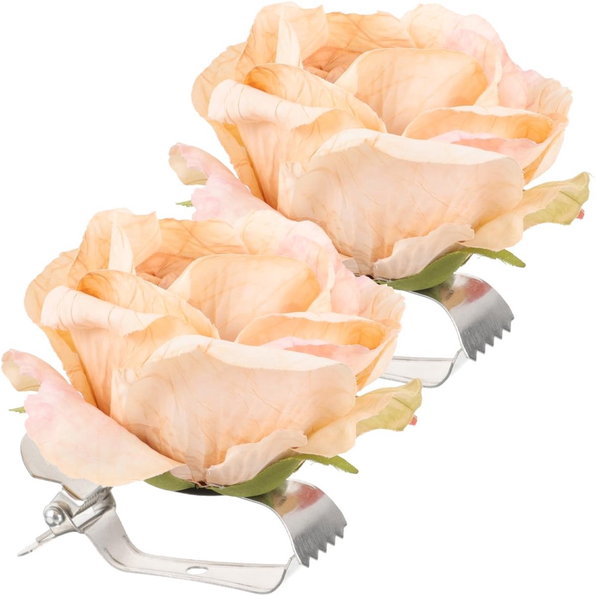 Dailygoods- Gordijnclip 2 Stuks - Gordijnhouder - Draperie Clip - Kunststof - Bloemenpatroon - Sterke Klemkracht