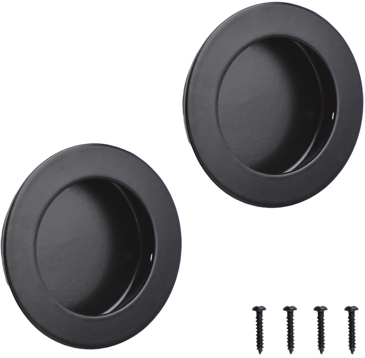 Dailygoods- Vingertrek set van 2 - Verzonken Handgrepen - Roestvrij Staal - Onzichtbare Deurgreep - 60 mm - Praktisch en Mooi