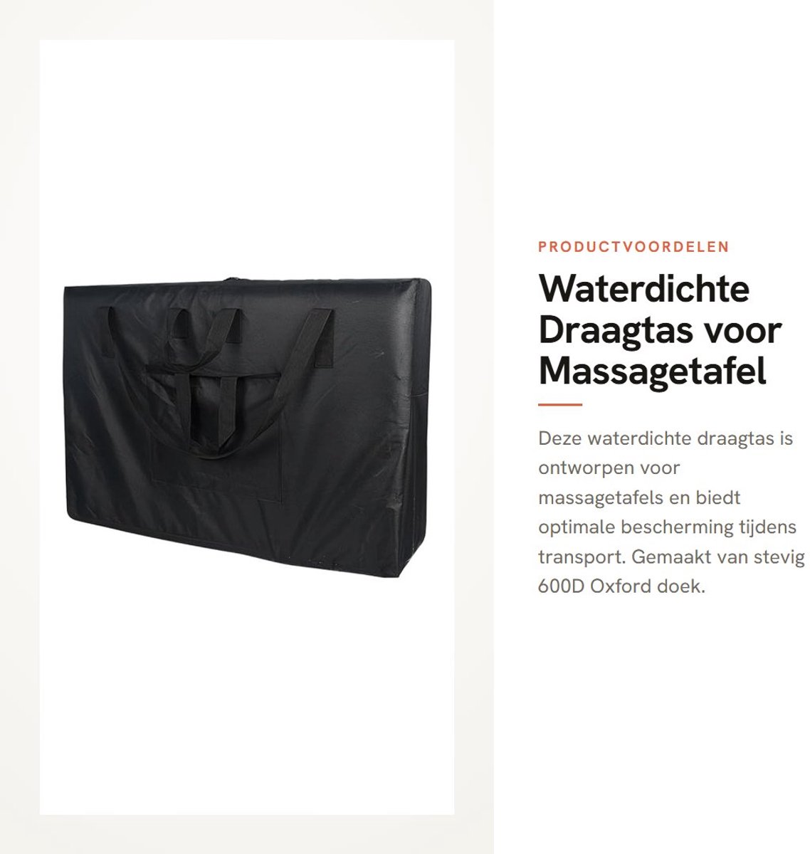 Dailygoods - Waterdichte Draagtas voor Massagetafel