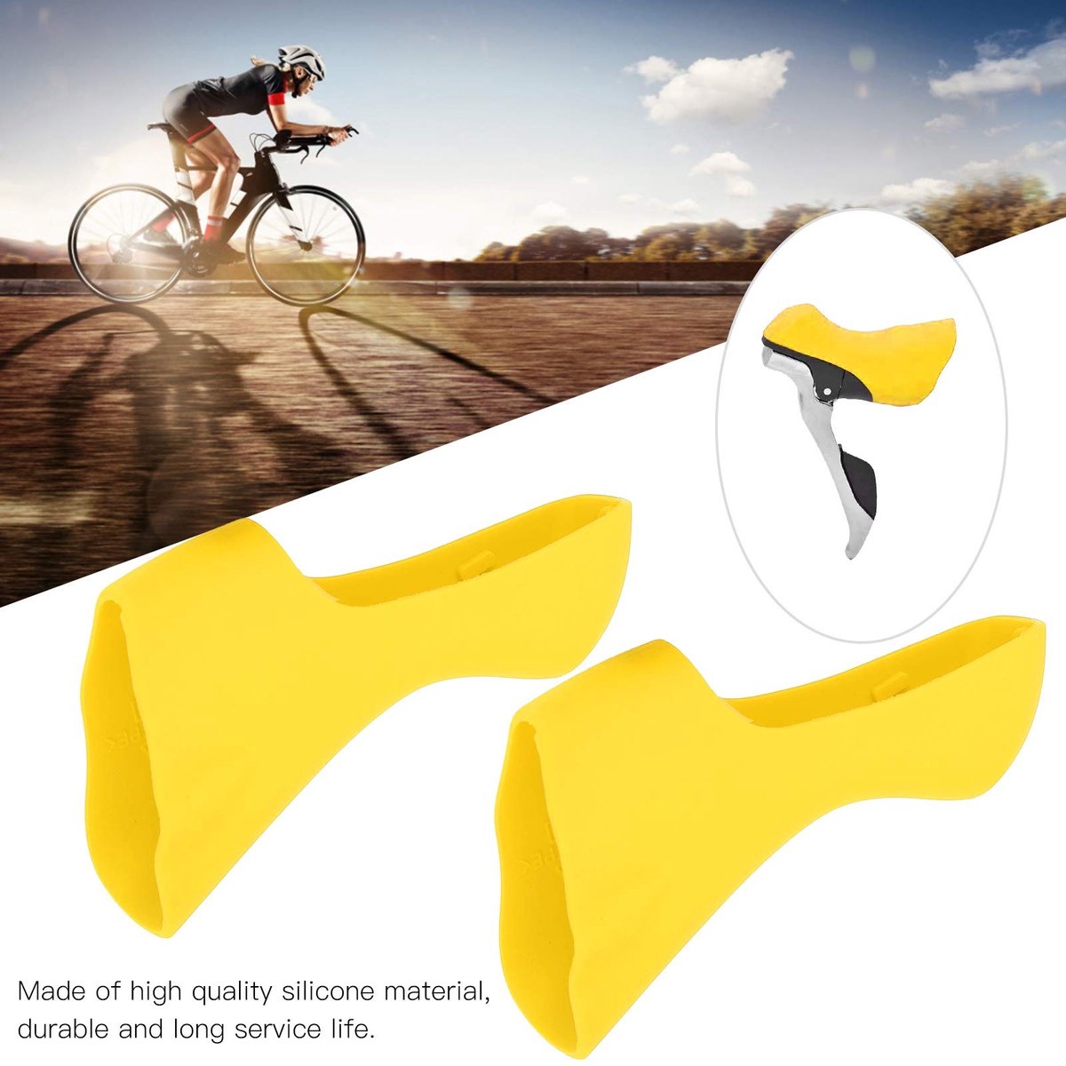 Dailygoods- Fietsgrepen Ergonomisch Ontwerp - Antislip - Schokabsorberend - Duurzaam - Silicone - 2 Stuks - Stuurhoezen