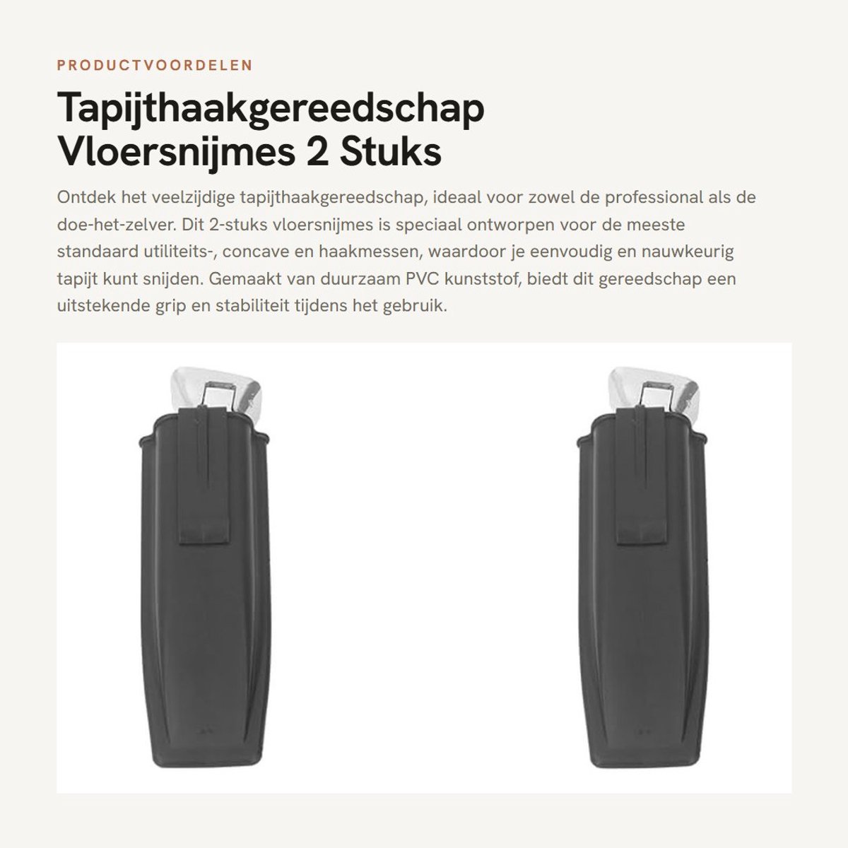 Dailygoods- Vloersnijmes - Tapijthaakgereedschap - Aluminiumlegering - Geschikt voor concave/haakmessen - 2 Stuks - Voor tapijtsnijden - Tapijtsnijder