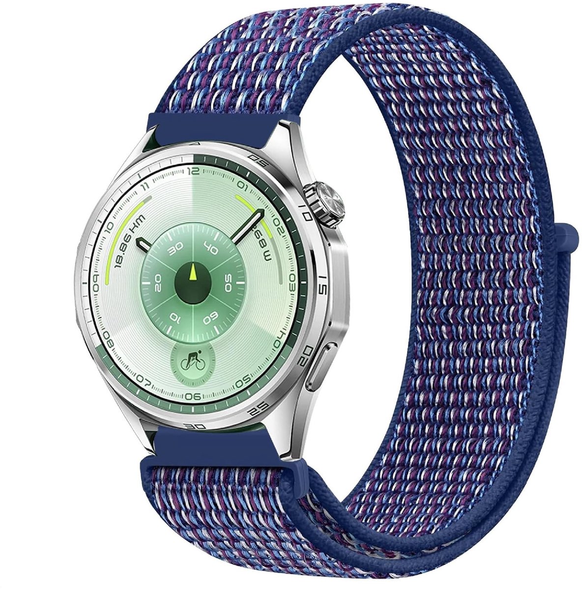 Dailygoods - Nylon Armband voor Smartwatch, Ademend en Verstelbare Gesp