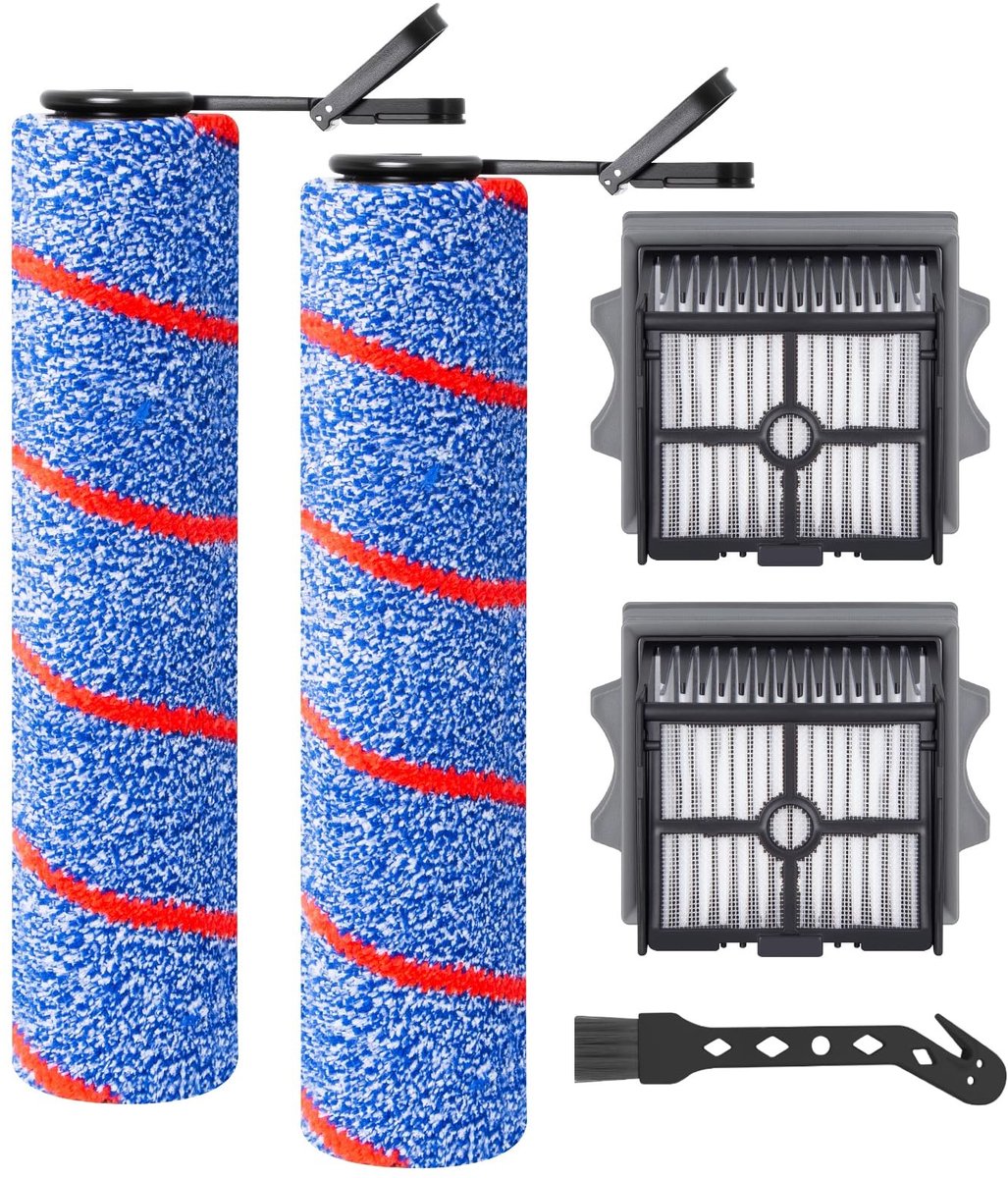 Dailygoods- Borstelrol Vervangend - HEPA-filter - Tineco Floor One S7 - S6/SWITCH S6/S7 - Nat/Droog Stofzuiger - Hoogwaardige Kwaliteit - Stofzuigerborstel