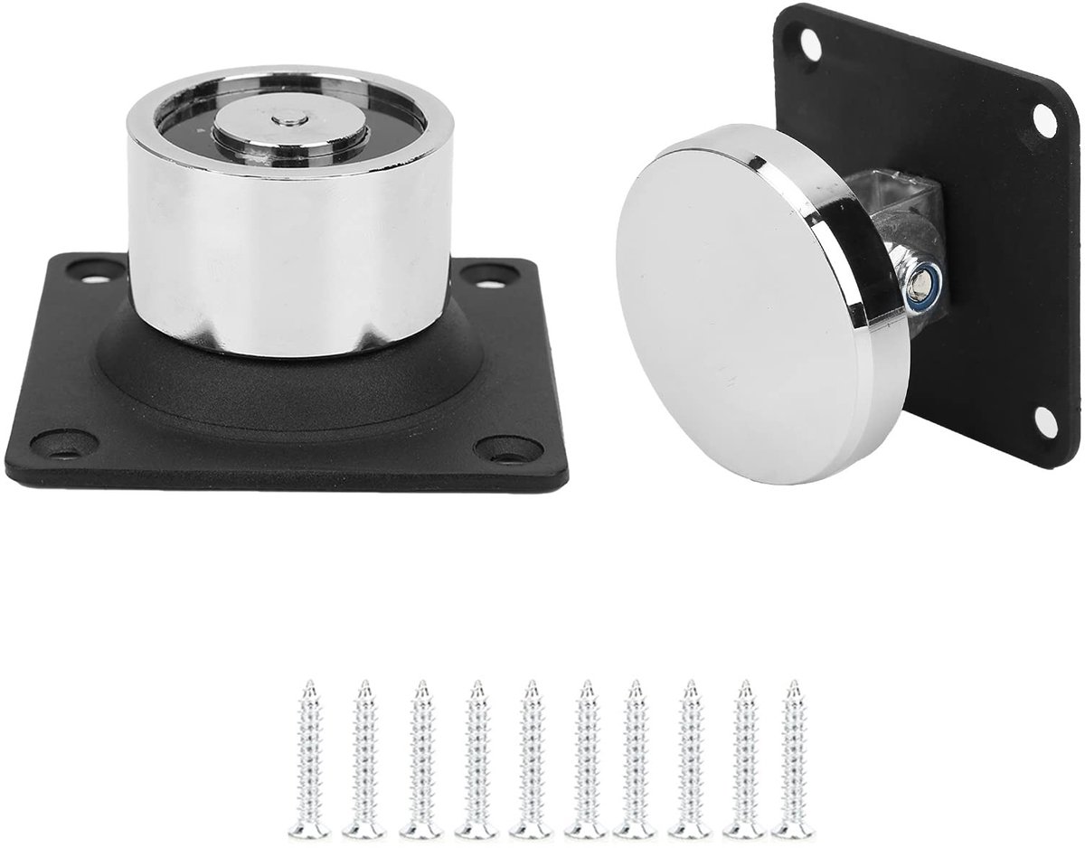 Dailygoods - Elektromagnetische Deurhouder - Houten en IJzeren Deuren - 132,3 Pond Sterke Zuigkracht - Duurzaam Gietstaal - Branddeuren - Veiligheid -...