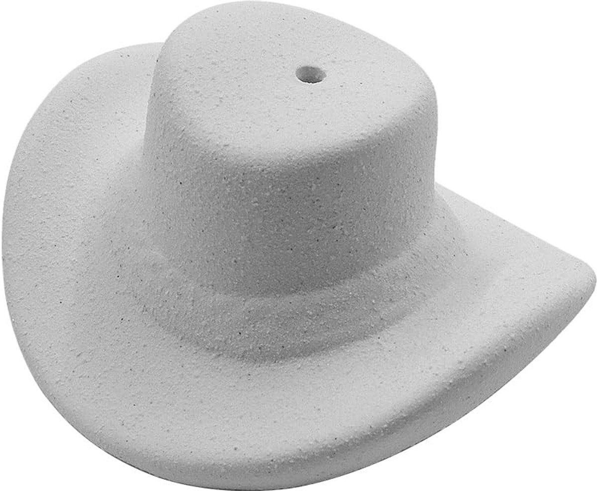 Dailygoods- Wierookhouder Cowboyhoed - Keramisch - Duurzaam - Western Decor - Handgemaakt - Eenvoudig te Reinigen - Wierookstandaard