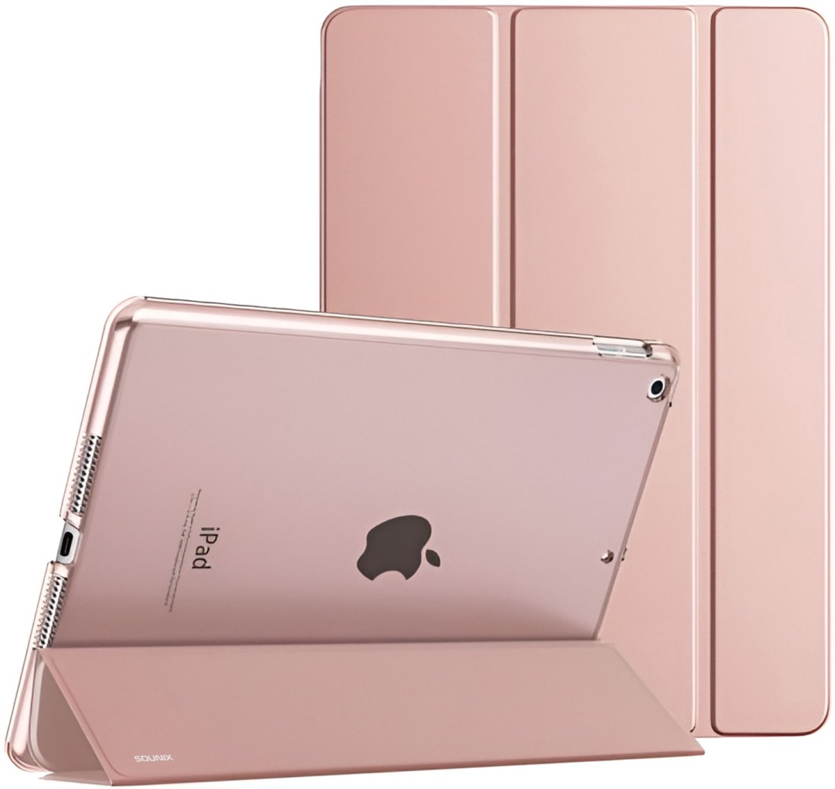 Sounix Tablet Hoes Geschikt voor iPad 10.2 (2019) 7e generatie / iPad 10.2 (2020) 8e generatie / iPad 10.2 (2021) 9e generatie - Hoesje - Rosé goud