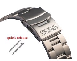 Quick Release Oyster horlogeband met DURO voor Casio MDV106 & MDV107