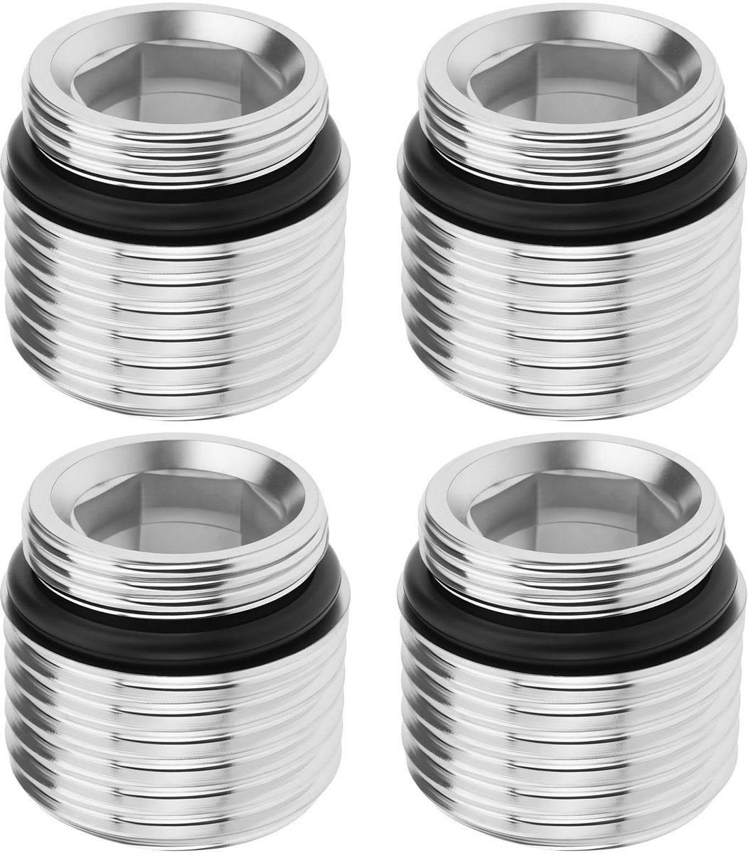 Dailygoods - 4 Stuks M18x1.0mm naar 1/2 Kraan Draad Adapter