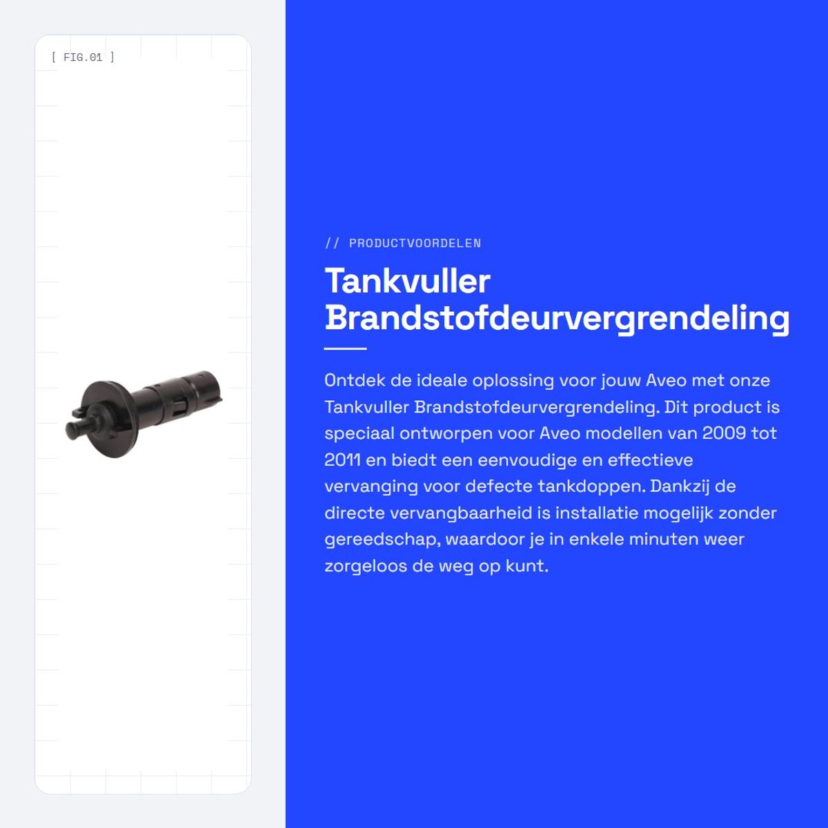 Dailygoods- Tankvuller Brandstofdeurvergrendeling - Vervanging voor Aveo 2004-2014 - Eenvoudige installatie - OEM-norm - Perfecte pasvorm - Directe vervanging - Brandstofdeksel