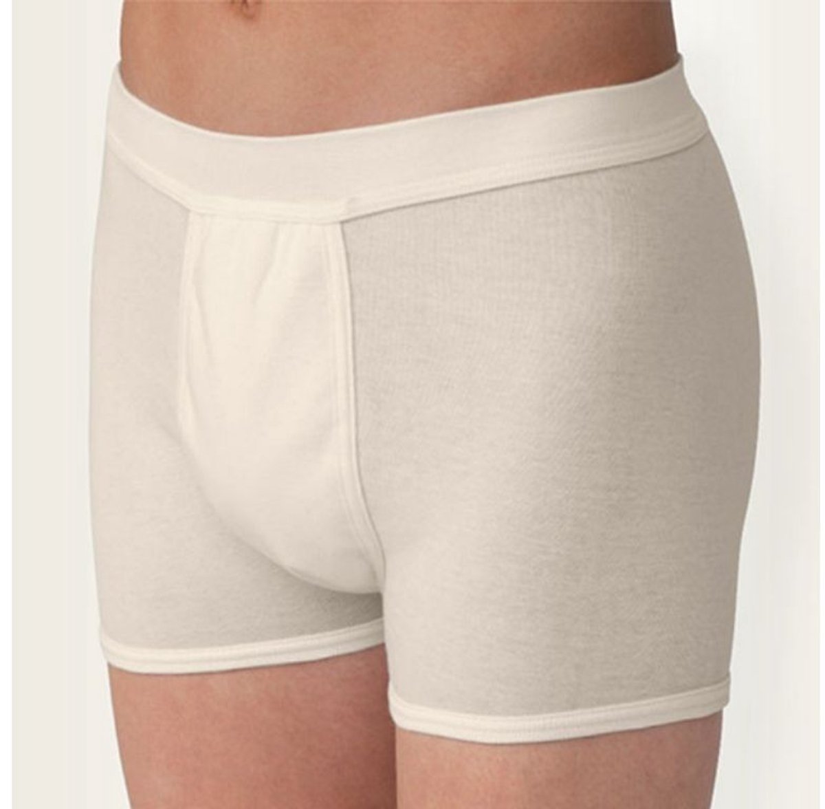 Briljant Care Incontinentie boxer heren XL wit 3-pack – wasbaar katoen met absorberende inleg
