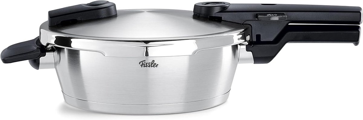 Grote Snelkookpan Drukkoker Pan Snel Koken Veiligheidsindicator 8 Liter Zilver
