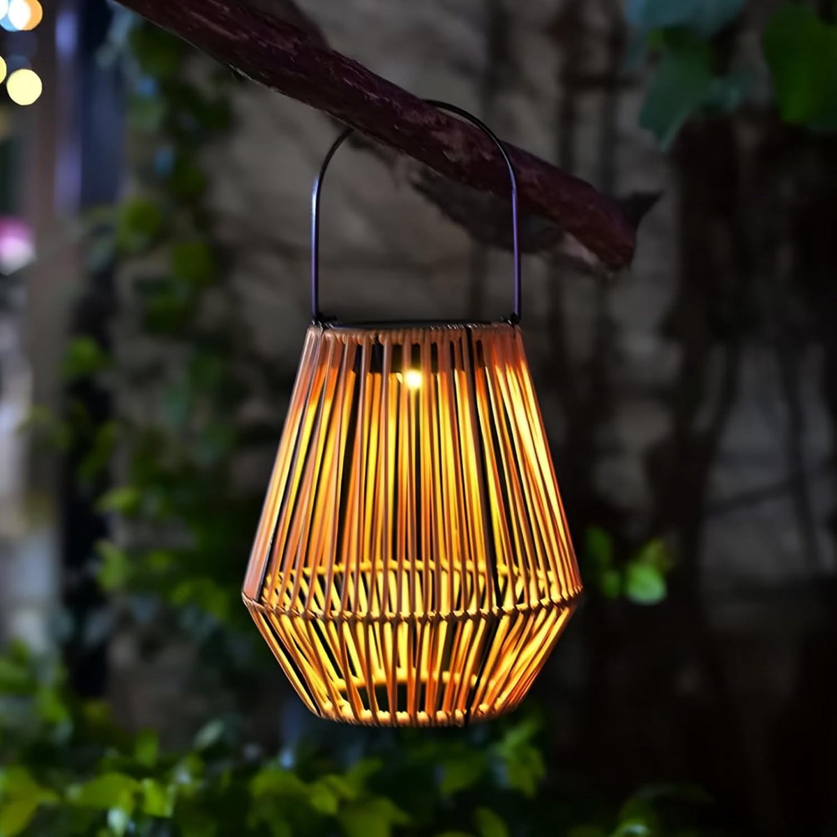 Solar Tuinlamp - Buitenlamp - Sfeerverlichting - IP55 Waterdicht - 22 x 18 cm - Natuurlijk