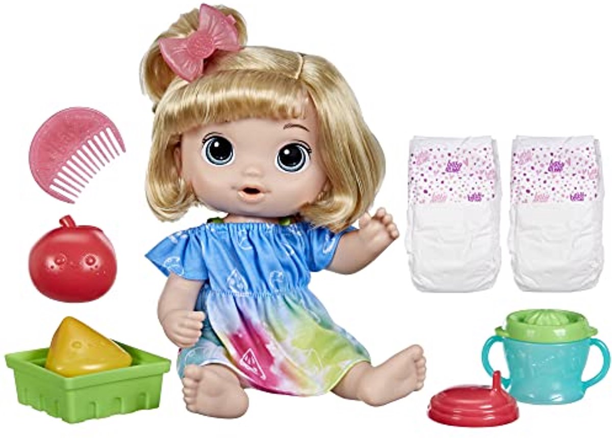 Babypop - Poppenkind - Spelen met poppen - Oppervlakte reinigbaar - 30 cm - Meerkleurig