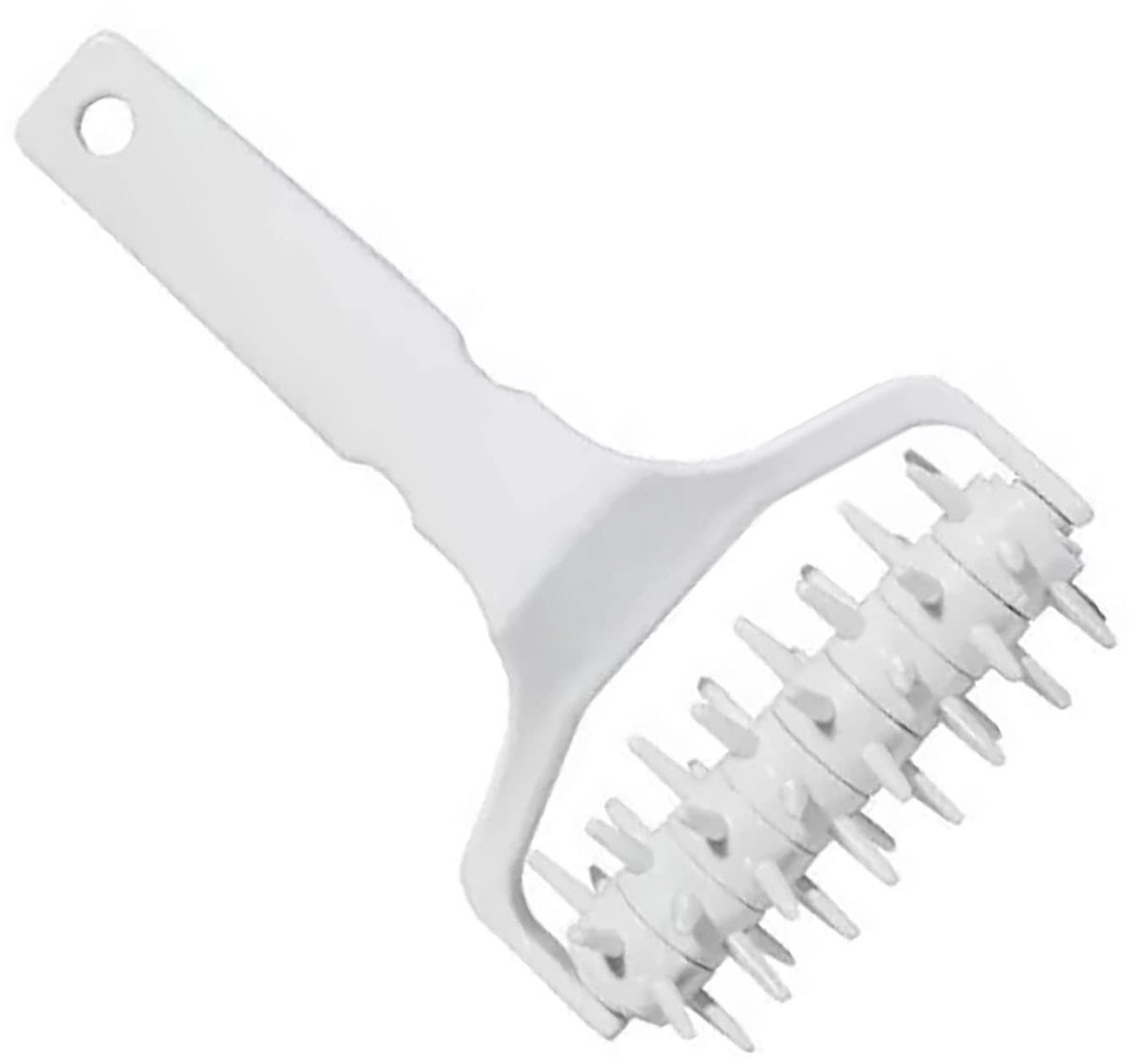 Dailygoods- Deegroller Ergonomische Handgreep - Deeg Docker - Kunststof - 20,5 x 12 x 6,5 cm - Voor Thuis- en Commerciële Keukens - Dichte Rollen - Deegdocker