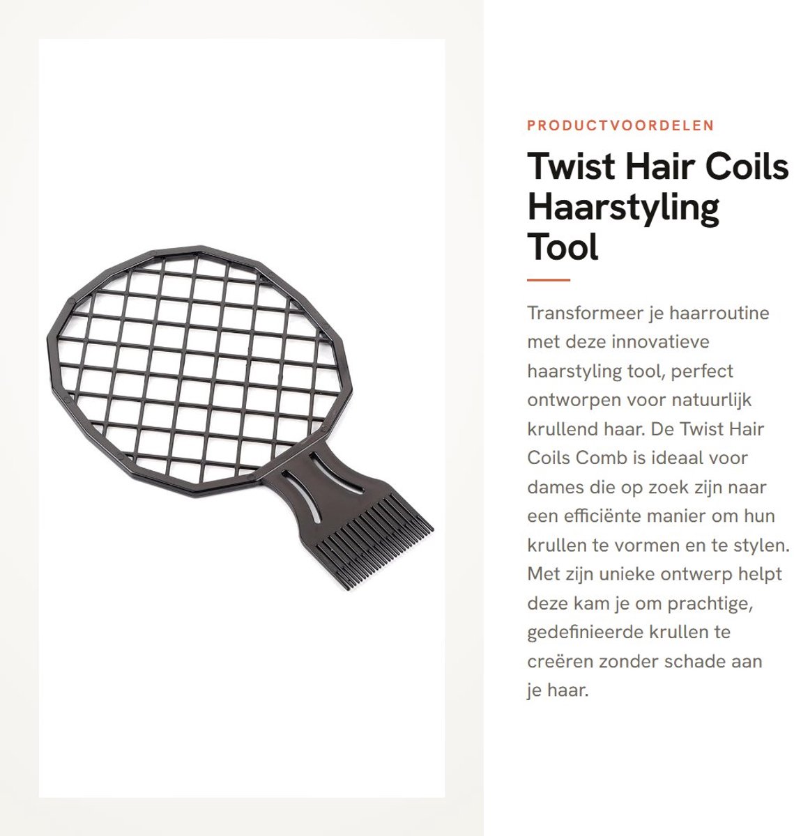 Dailygoods- Krulkam - Haarkammetjes - Haarkam Heren - Haarkam Vrouwen - Haar Kam Mannen - Haarstyling Tool