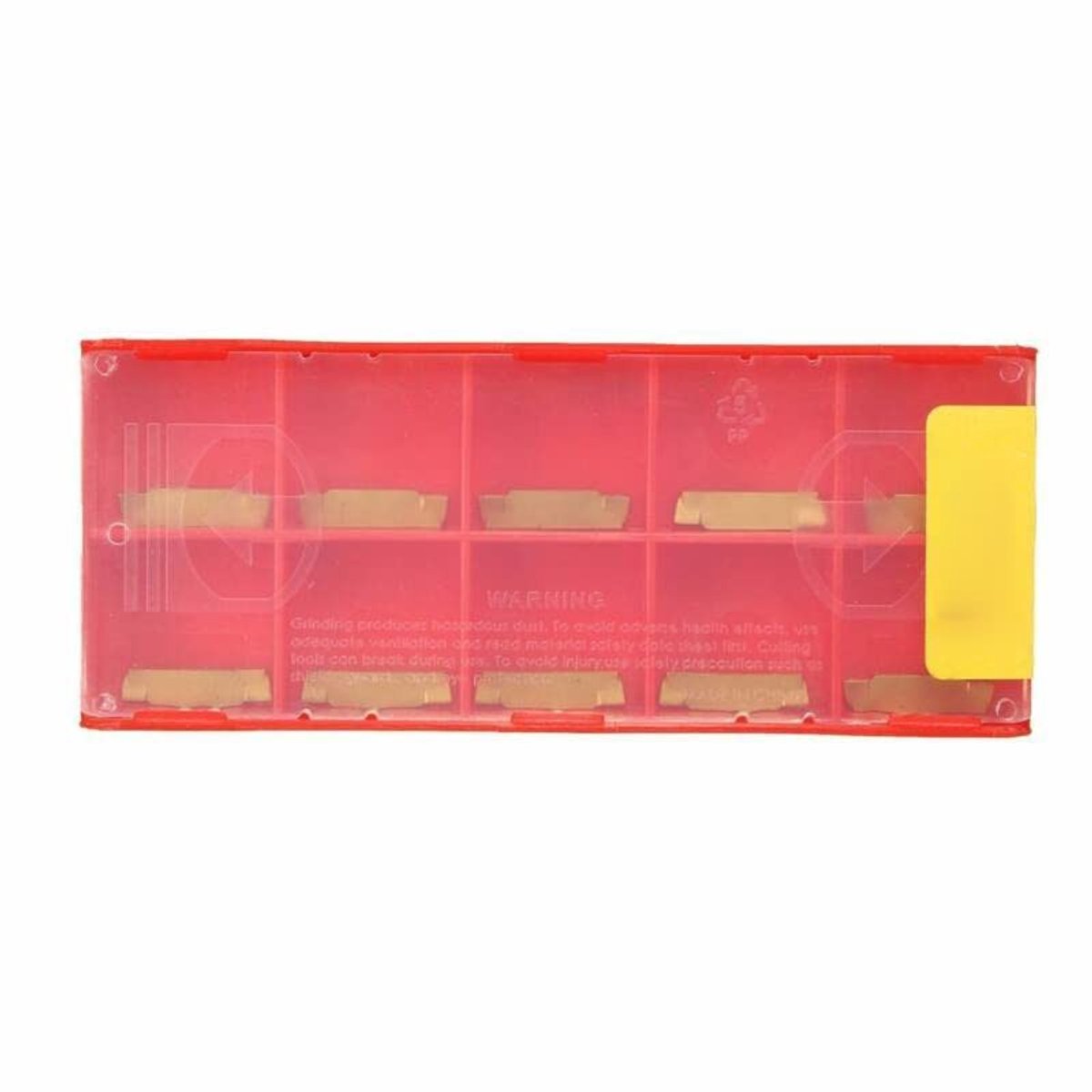 Dailygoods- Carbide Inserts 10 Stuks - MGMN200-G - 2mm Breedte - Geschikt voor MGEHR/MGIVR - Gouden KDC Materiaal - Duurzaam en Praktisch - Snij-inserts