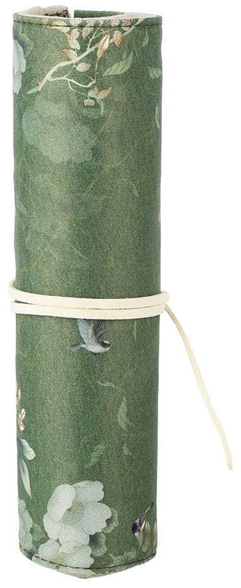 Dailygoods- Potloodhouder Draagbaar - Canvas Etui - Kleurrijke Pennenzak - Opvouwbaar - Suede Liner - Verpakking - Pencil Case