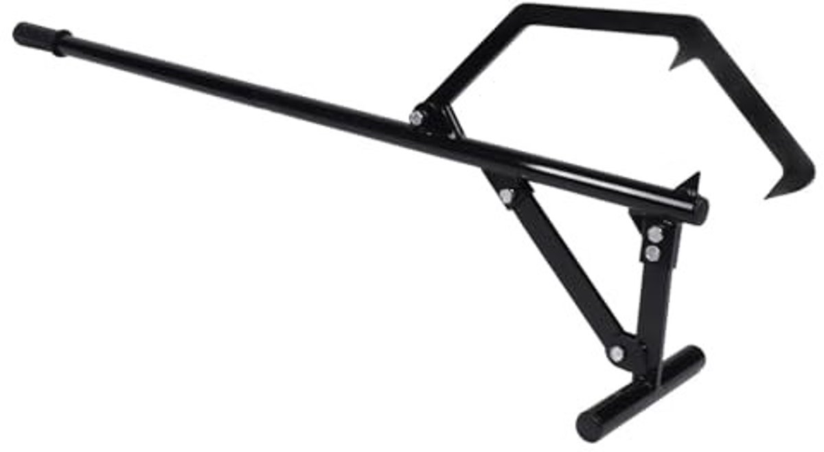 Dailygoods- Houtlift 130 cm - Verstelbare Kantelhaak - Antislip Handgreep - Hoge Sterkte - Geschikt voor Stammen tot 25 inch - Ergonomisch Ontwerp - Houtkrik