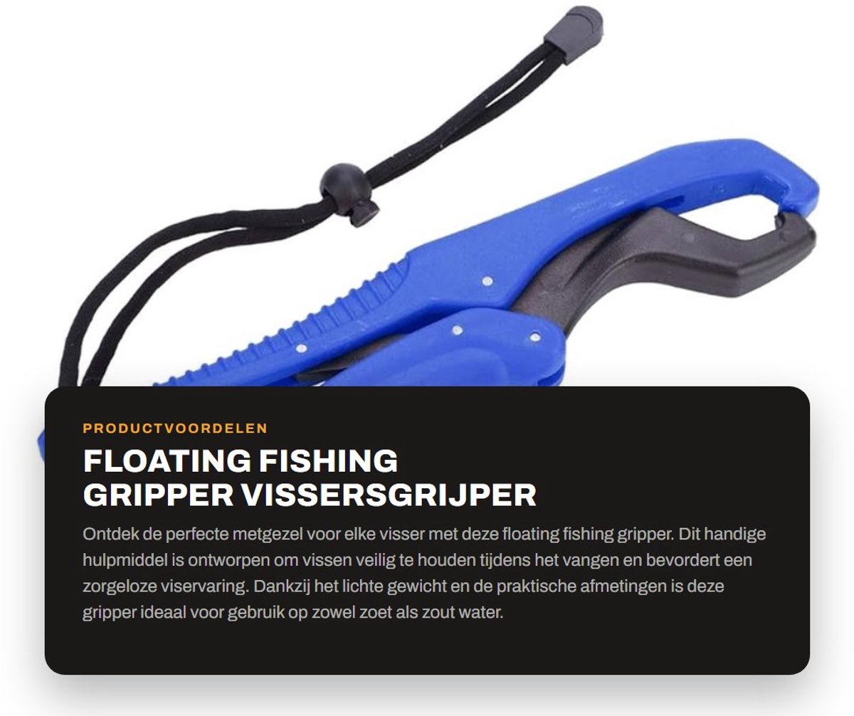 Dailygoods- Visgripper Antislip Handvat - Visklem - Lichtgewicht - Verstelbare Touw - Veilig Gebruik - Eenvoudig Ontwerp