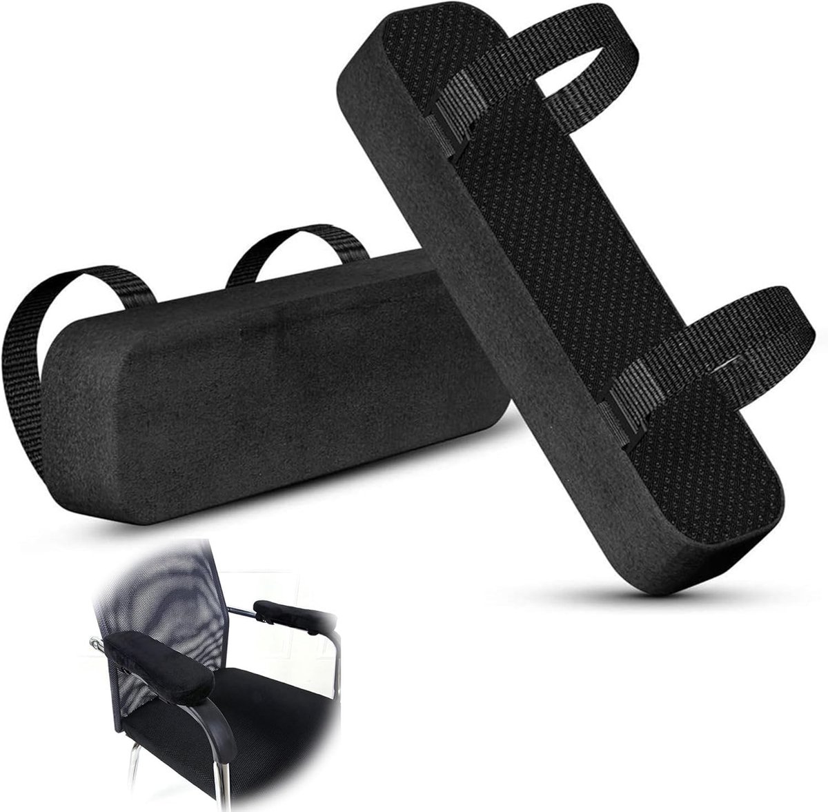 Dailygoods- Armleuningkussen 2 Stuks - Ergonomisch Kussen - Memory Foam - Antislip - Comfortabel - 25x7,5x3 cm - Armsteun