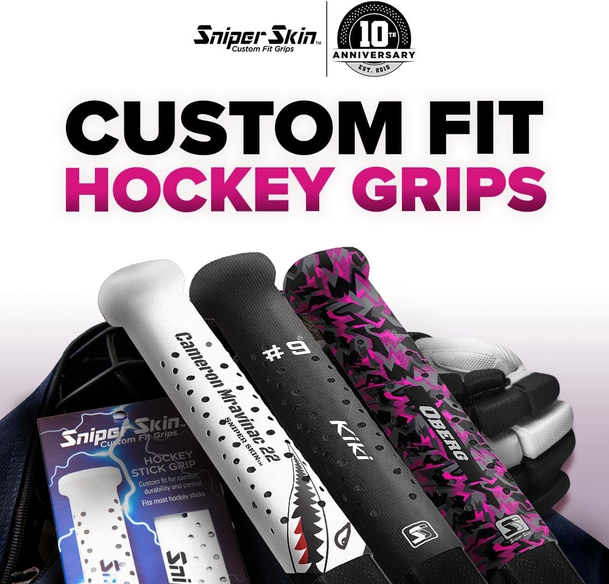 Hockey Grip - Stick Tape - Verbeterde Controle - Duurzaam Wasbaar - 7.5 Inch - Wit