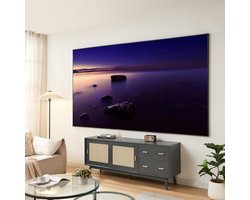 Projectiescherm Wandmontage - ALR Scherm - Thuisbioscoop Ervaring - ALR Coating - 120 Inch - Grijs