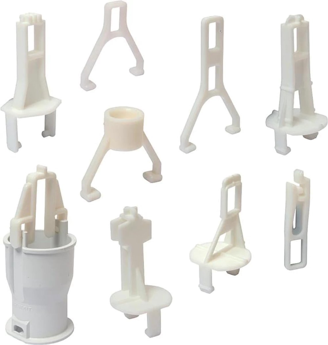 Handgreep Spoelmechanisme - Onderdeel Toilet - Toilet Reparatie - Universele Pasvorm - 12.7 cm - Wit