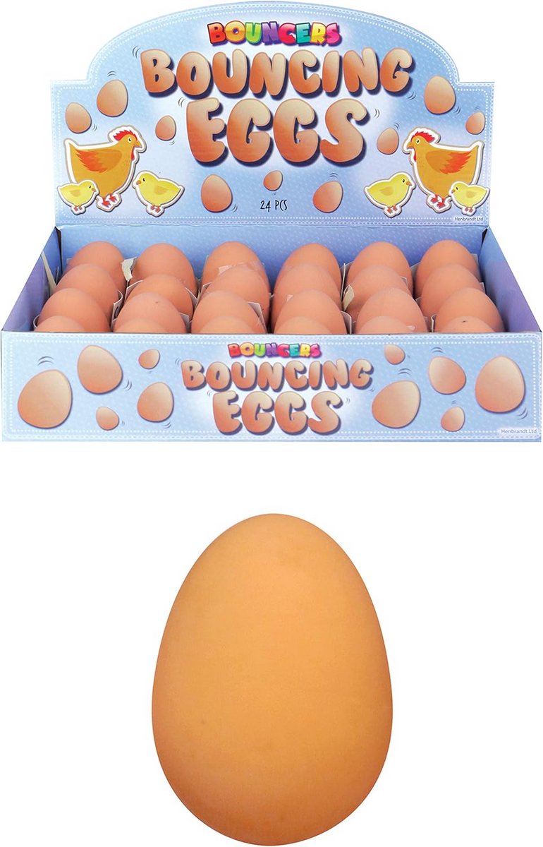 Nep Eieren - Stuiterballen Set - Feestelijke Verrassing - Realistisch Uiterlijk - Set van 12 - Wit