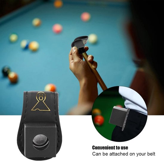 Dailygoody - Biljartkeu Accessoires - Krijthouder - Uniek ontwerp - Draagbaar formaat - Snookerkrijtmagneethouder - Handig voor biljartliefhebbers van Merkloos — afbeelding 5