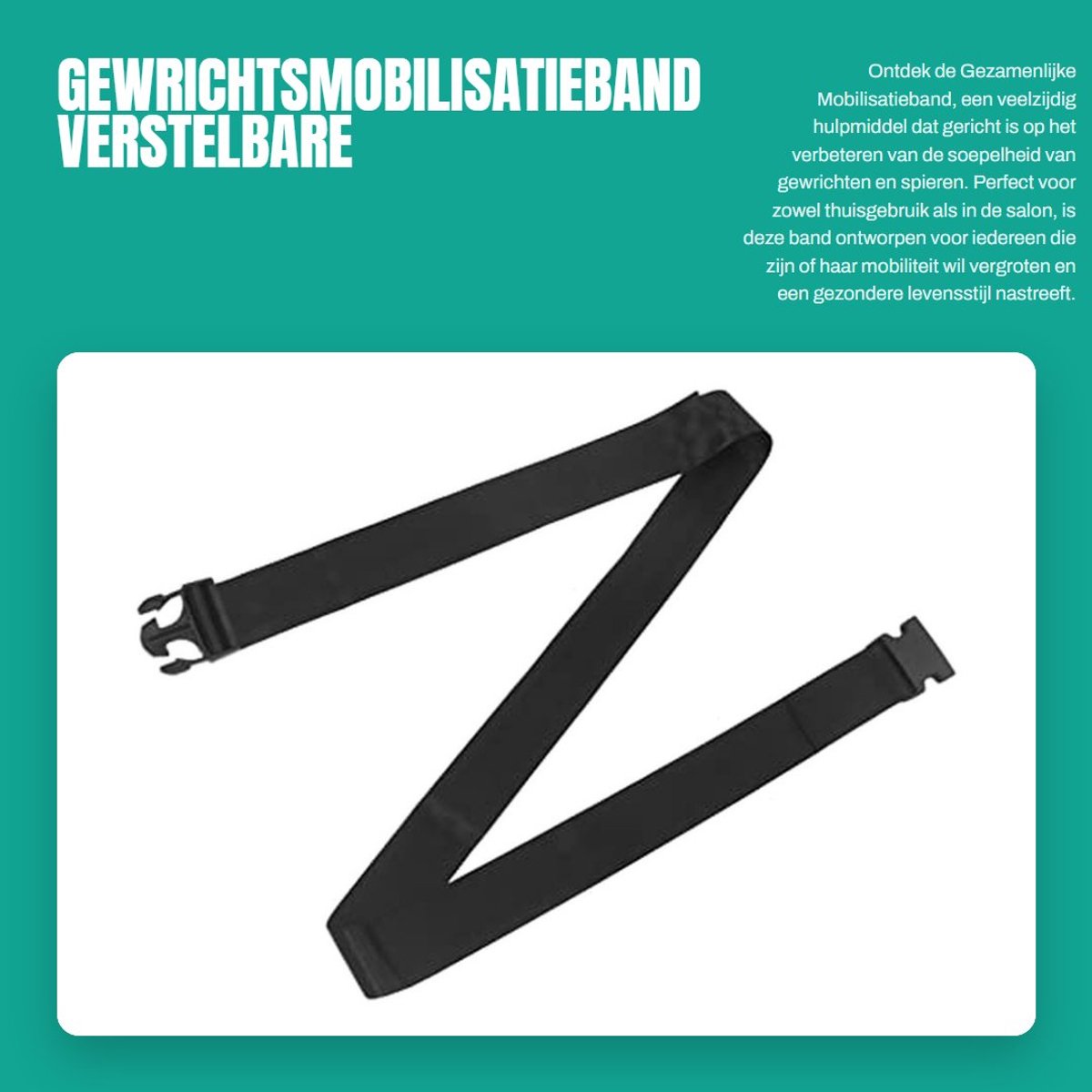 Dailygoods- Mobilisatieband Verstelbaar - Gewrichtsmobilisatieband - Trainingsbanden - Loopband - Thuis Gym - Betere Spieren - Trainingsband