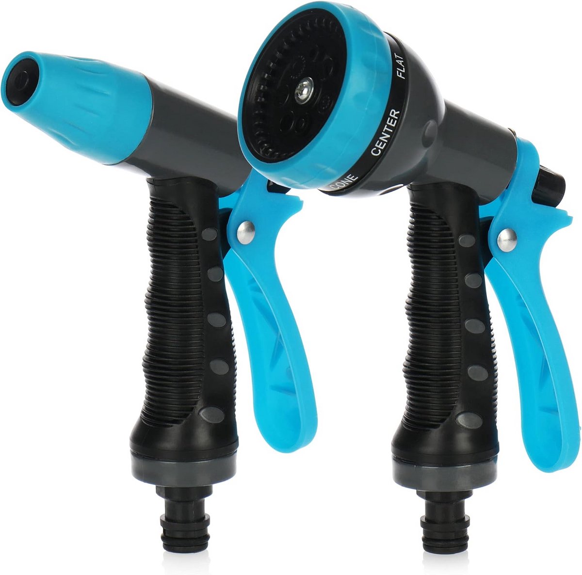 Tuinsproeiset 2-delig - Tuindouche sproeier - Planten water geven - 7 straalpatronen - 12 inch aansluiting - Grijs blauw