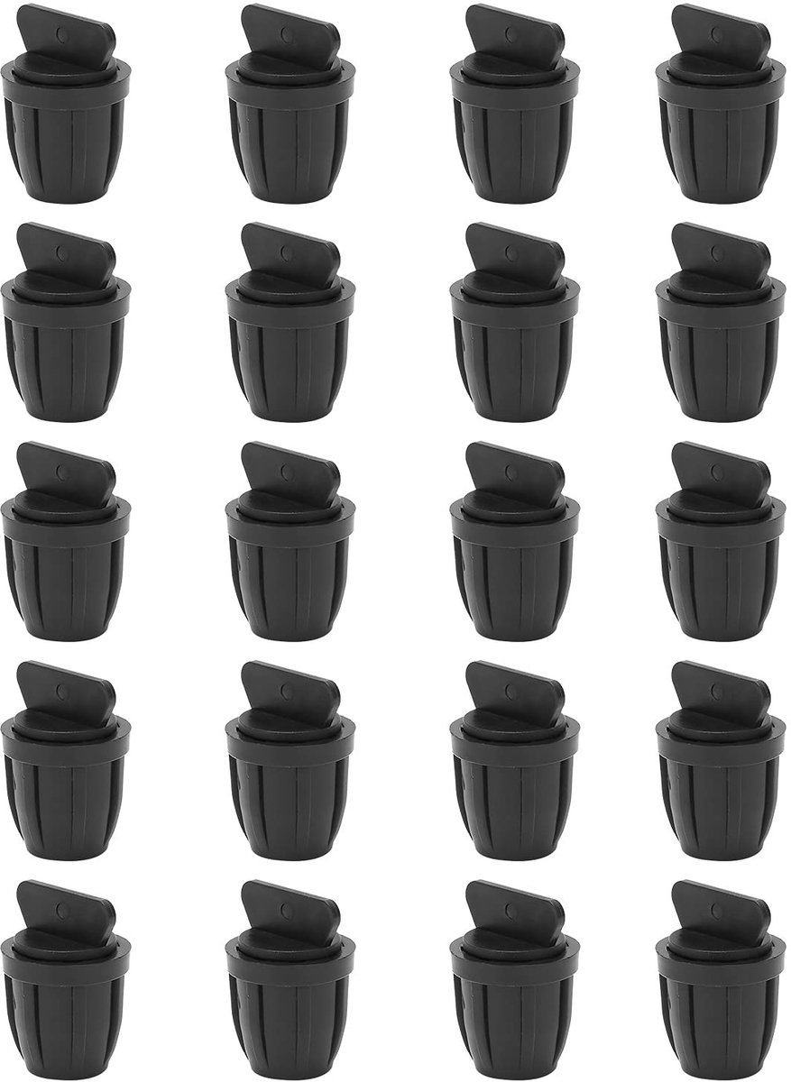 Dailygoods- Slanguiteinde 20 Stuks - ABS Eindplug - Druppelirrigatie Plug - Waterstopper - Tuinaccessoire - Veilig en Gemakkelijk te Installeren