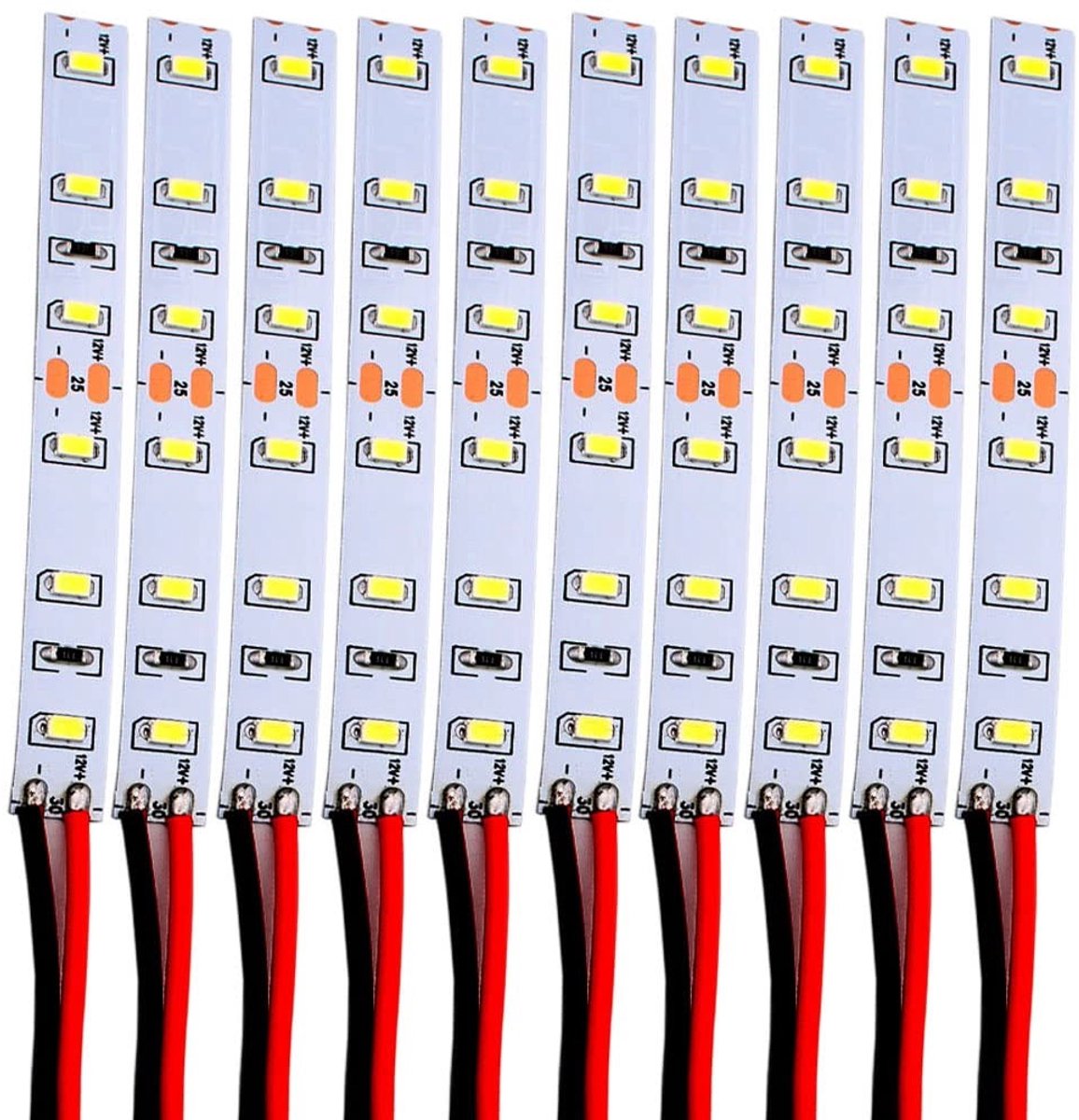 Dailygoods - Set van 10 LED Huisverlichting 12-18V met Kabel voor Modelbouw