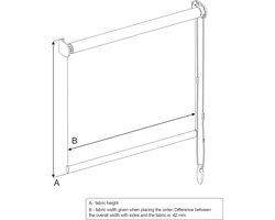 Rolgordijn - Raambekleding - Privacy Creëren - Grote Afmetingen - 170x180cm - Blauw