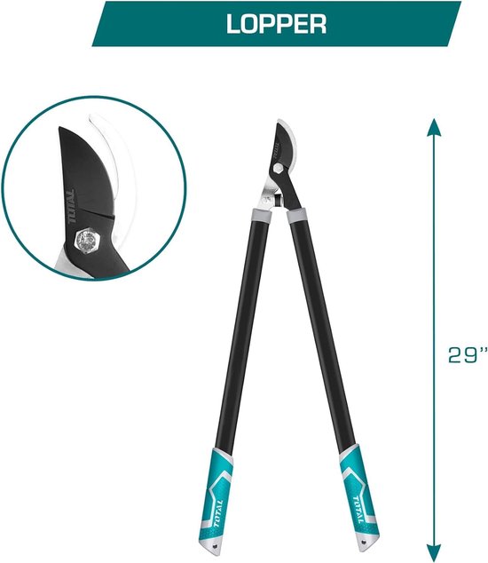 Takkenschaar - Set met 3 takkenschaars - 220 mm, heggenschaar 580 mm en tweehandschaar 725 mm - voor snoeien en tuin van Kinzo Garden — afbeelding 5
