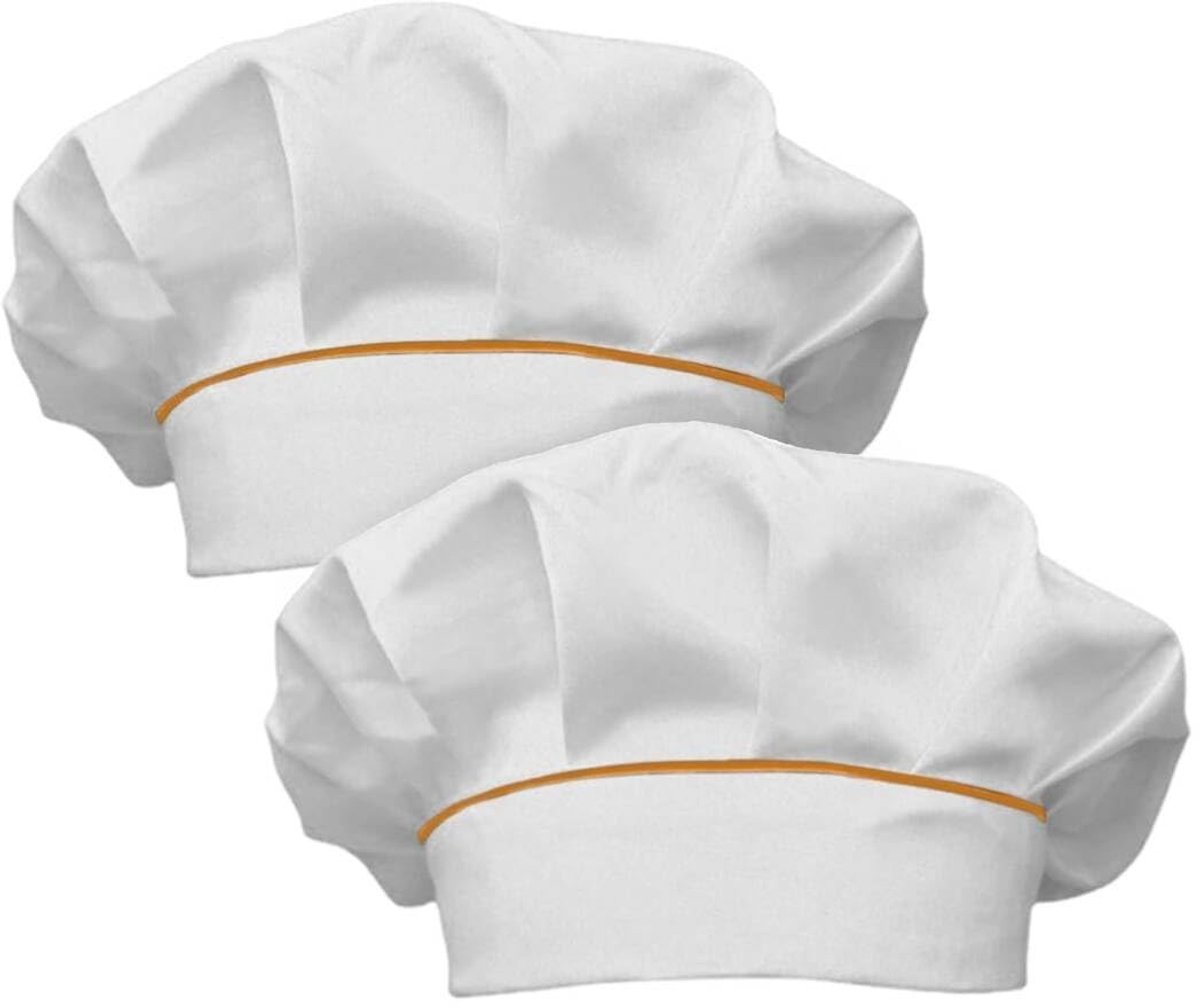 Dailygoods - Kinderkoksmuts - Katoenen Koken Muts - Verstelbare Uniform - Paddenstoelpatroon - Bakken Party - Geschikt voor Volwassenen