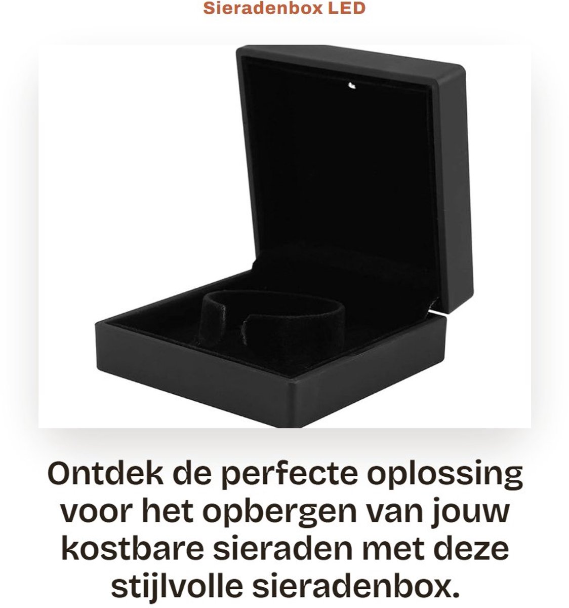Dailygoods - Sieradenbox - LED Verlichte Sieradenopbergtas - Duurzaam - Kleur #3 - Voor Ringen, Oorbellen en Kettingen - Geschikt voor Vrouwen - Compa...
