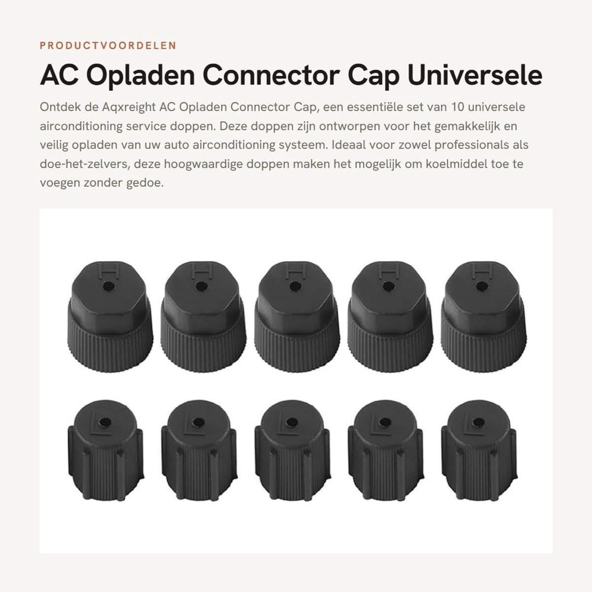 Dailygoods- Opladen Connector Cap 10 stuks - Universele A/C Auto Airconditioning Service Cap - Koelmiddel Reparatie - Poort Cover - Eenvoudig te installeren - Voorkomt stof en deeltjes - Airconditioningdop