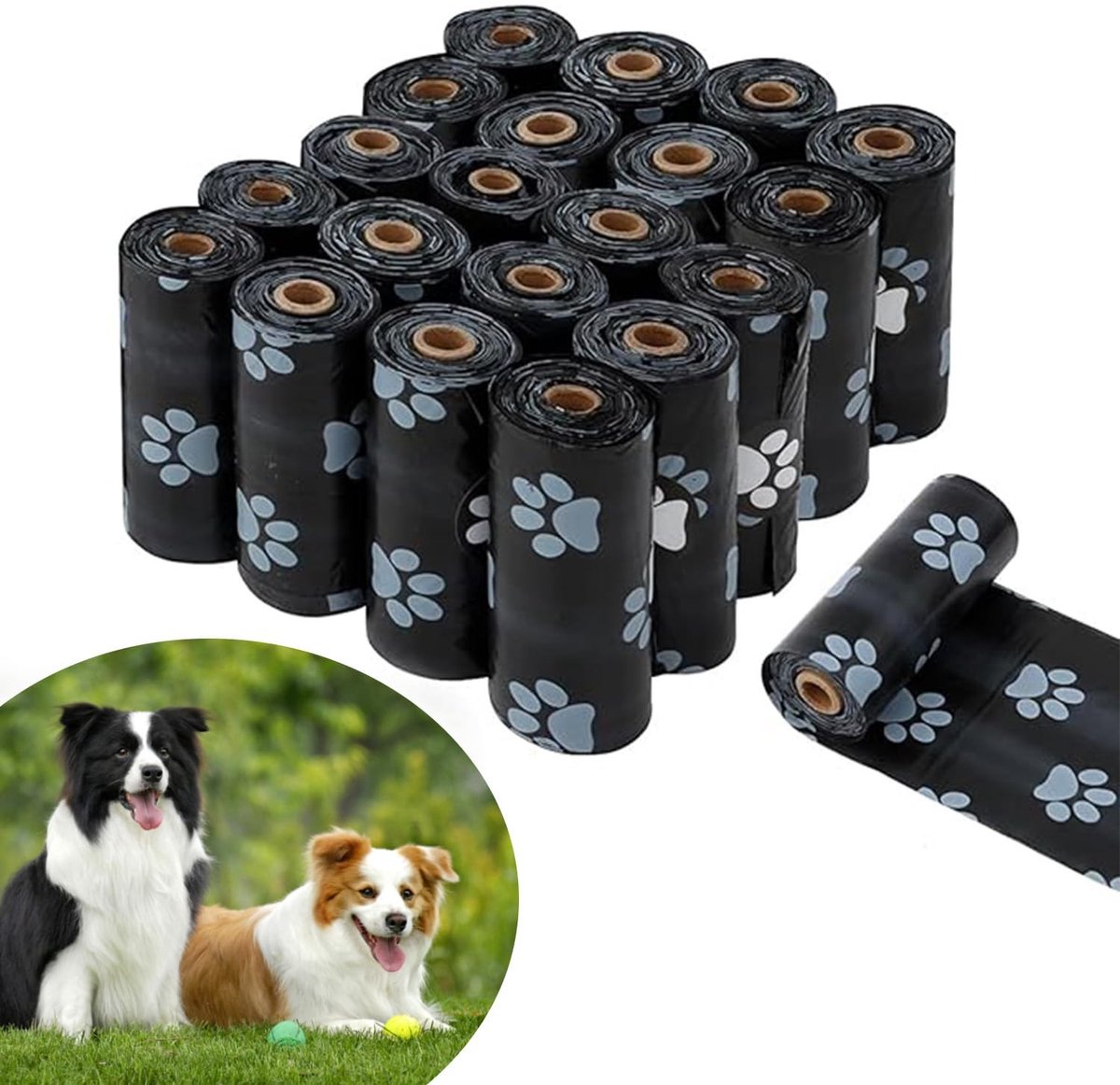 Dailygoods- Hondenpoepzakjes 300 Stuks - Biologisch Afbreekbaar - Lekvrij - Waterdicht - Scheurvast - Extra Groot - Poepzakjes