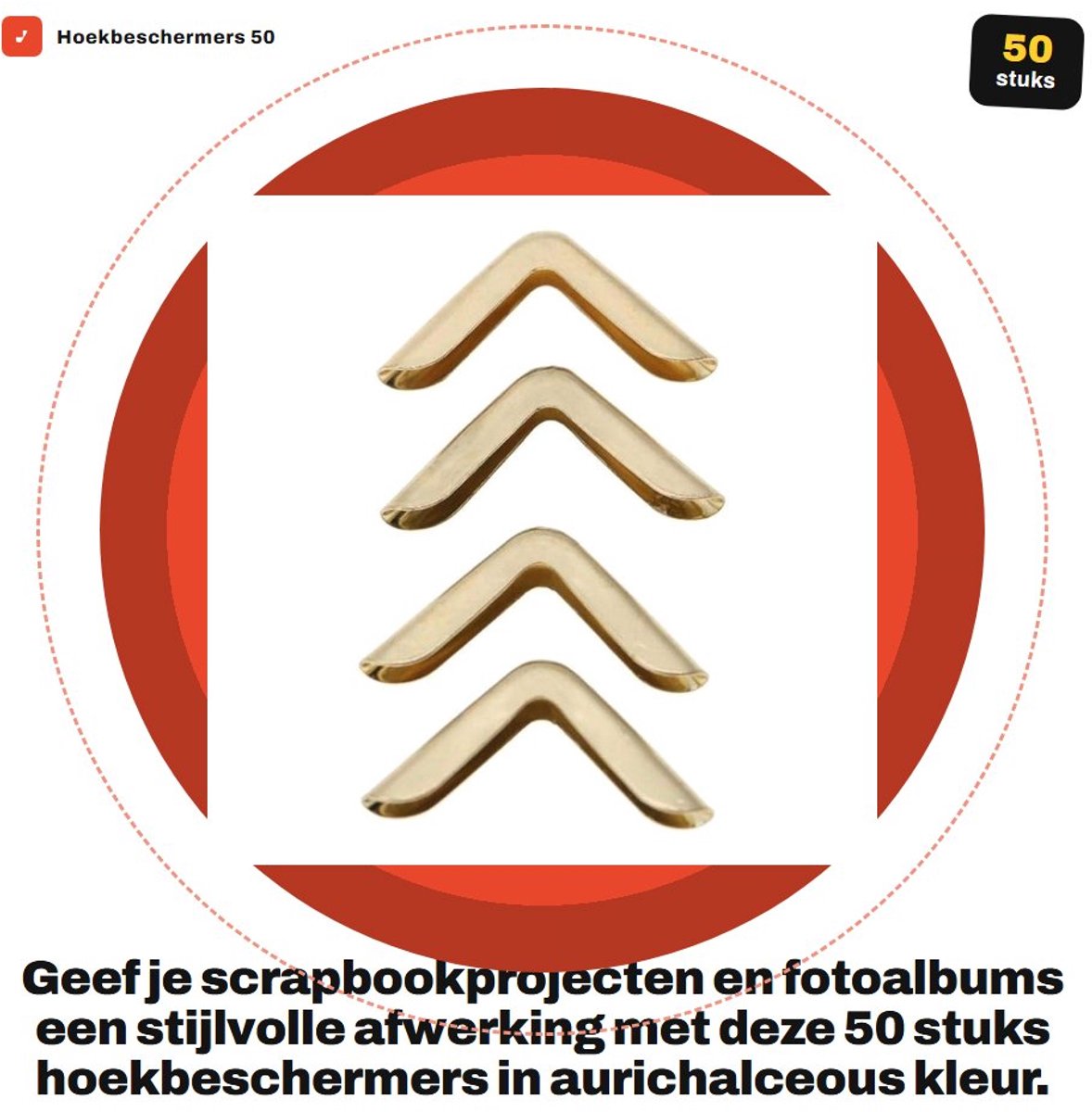 Dailygoods- Fotohoeken 100pcs - Hoekbeschermers - Scrapbooking - Notebooks - Boekalbums - Duurzaam ijzer