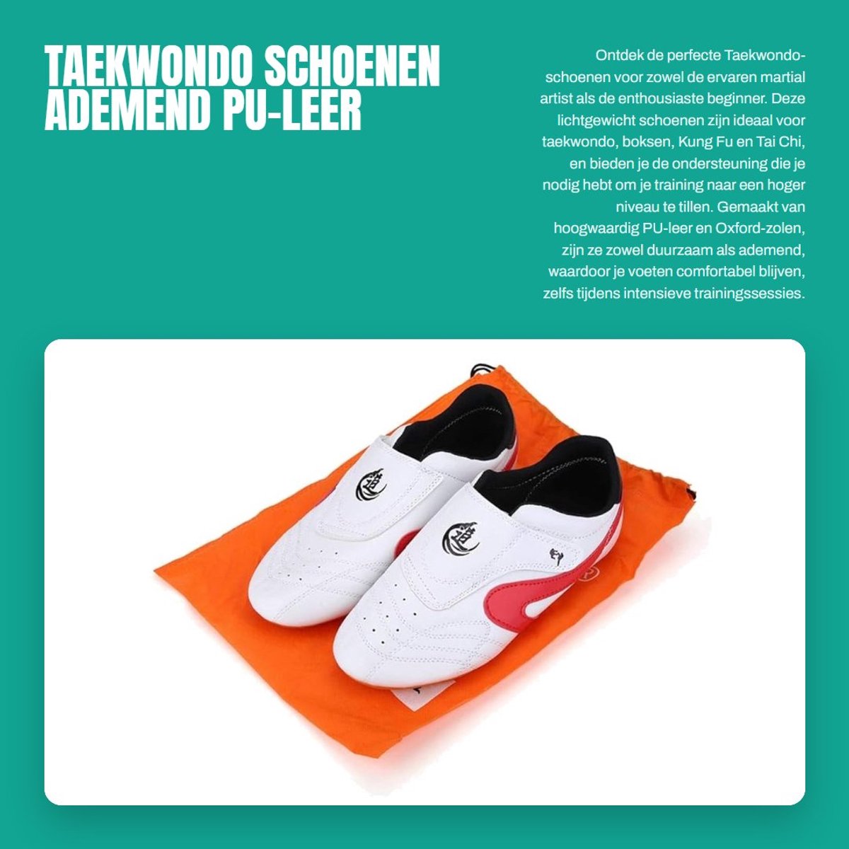 Dailygoods- Taekwondo Schoenen ademend PU-leer - lichtgewicht - multifunctioneel - voor boksen/Kung Fu - Oxford-zolen - duurzaam en sterk - Vechtschoenen