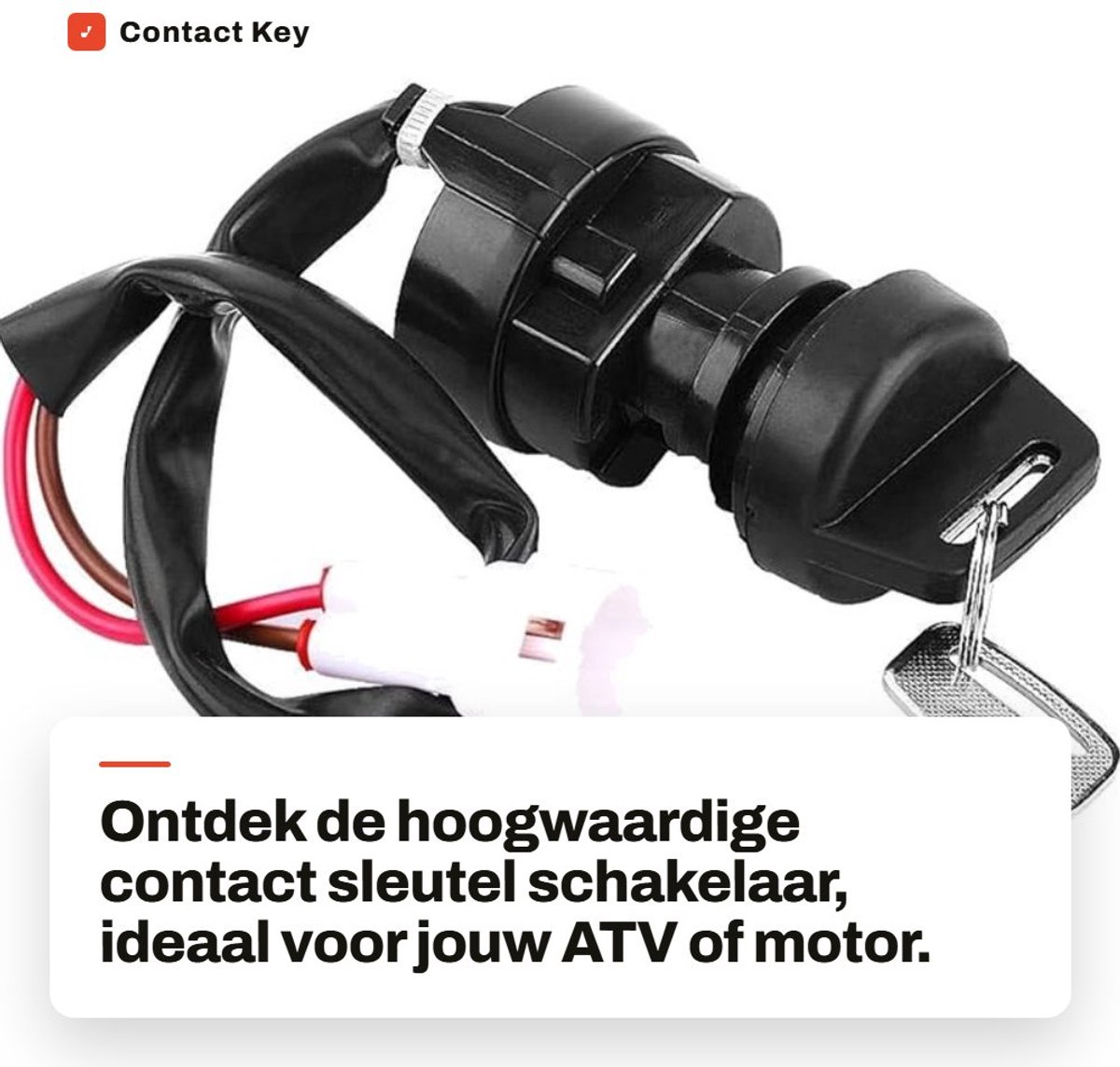 Dailygoods - Contact Key Switch - 2 Pin - Duurzaam en Veilig - Populaire Kleur - Inclusief 2 Sleutels - Geschikt voor 350 en 660R
