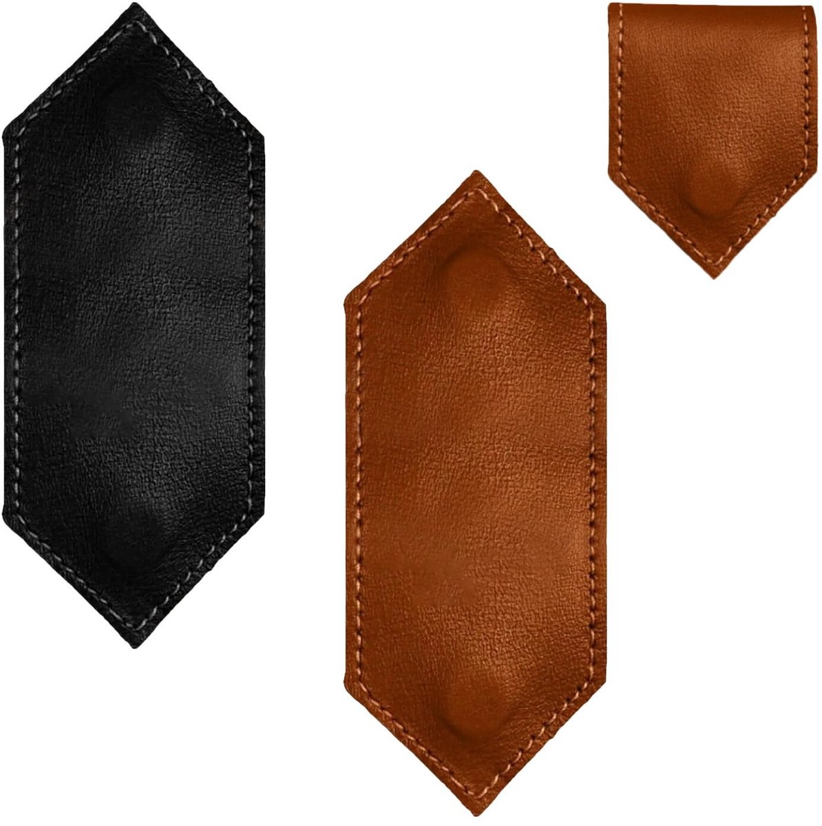 Dailygoods- Bladwijzer Magnetisch - Retro Stijl - 2 Stuks - PU-leer - Vlekbestendig - Duurzaam - Creatief Ontwerp - Boekenlegger