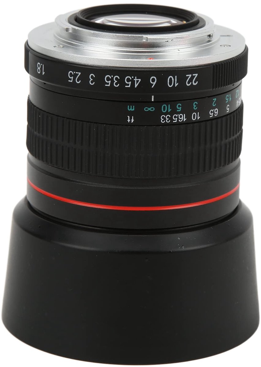 Dailygoods - Telelens - 85mm F1.8 - Groot diafragma - Full Frame - Portret Prime Lens - Handmatige Focus - Geschikt voor Camera