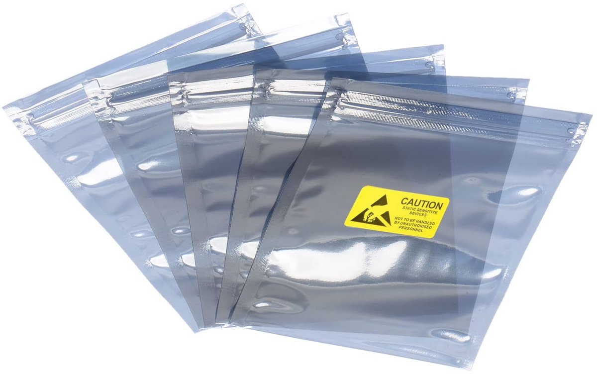 Dailygoods - 50 Stuks Antistatische ESD Afschermingszakken