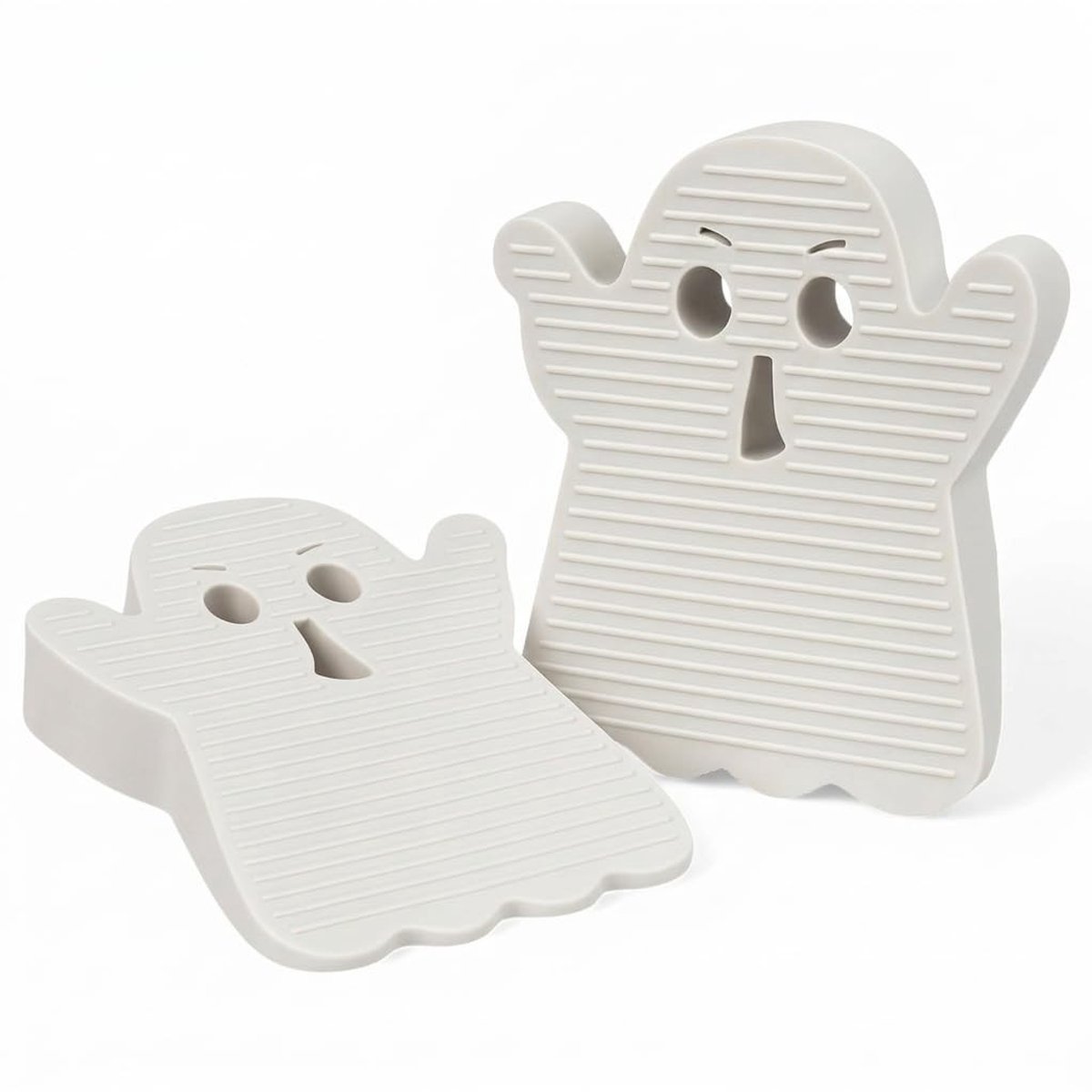 Dailygoods- Deurstopper set van 2 - Antislip Wig - TPE met Gripgroeven - Minimalistisch Ontwerp - 120 x 60 x 28 mm - Voor Thuis en Kantoor - Deurstoppers