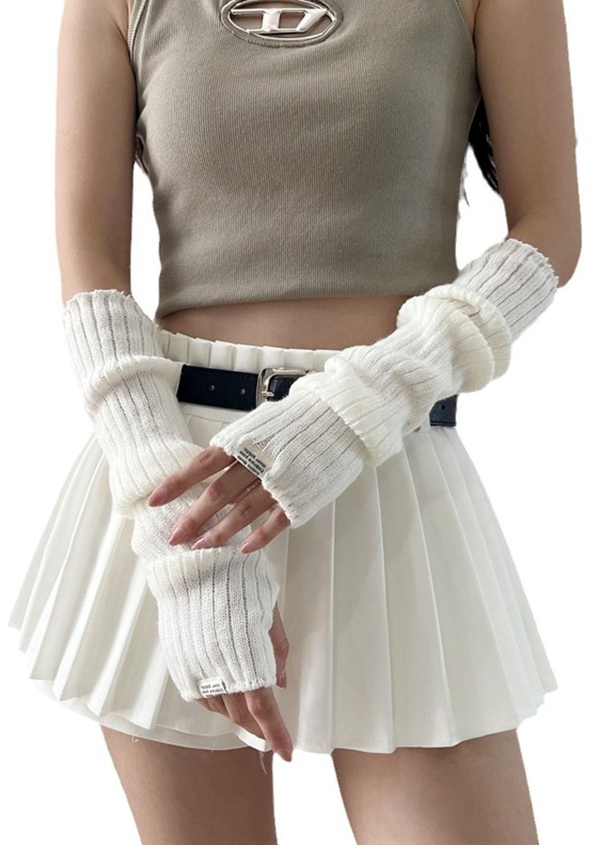 Dailygoods- Armwarmers winter - Vingerloze Handschoenen - Polswarmers - Dames - Hoogwaardig Polyestervilt - Comfortabel en Stijlvol