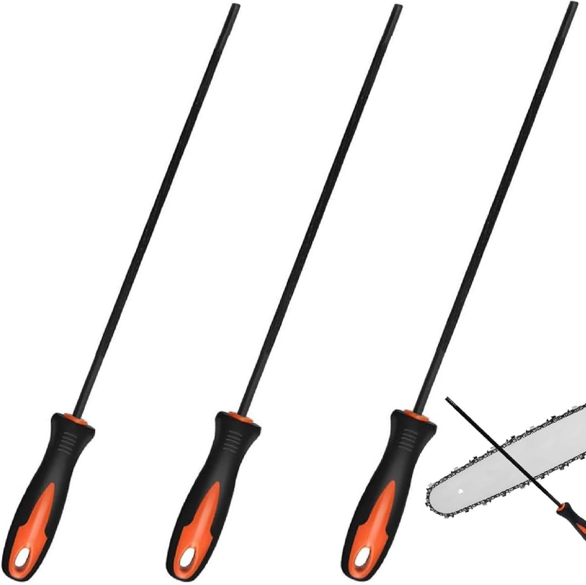 Kettingzaagvijlen Set - Ronde Vijlen Handvijlen - Kettingen Slijpen - Drie Maten Beschikbaar - 4.0 mm 4.8 mm 5.5 mm