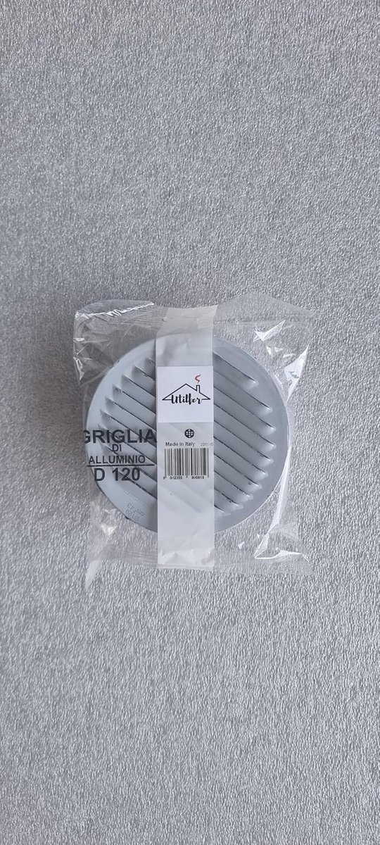Ronde Ventilatie Rooster Inbouw 120 mm - Aluminium Ventilatieopening