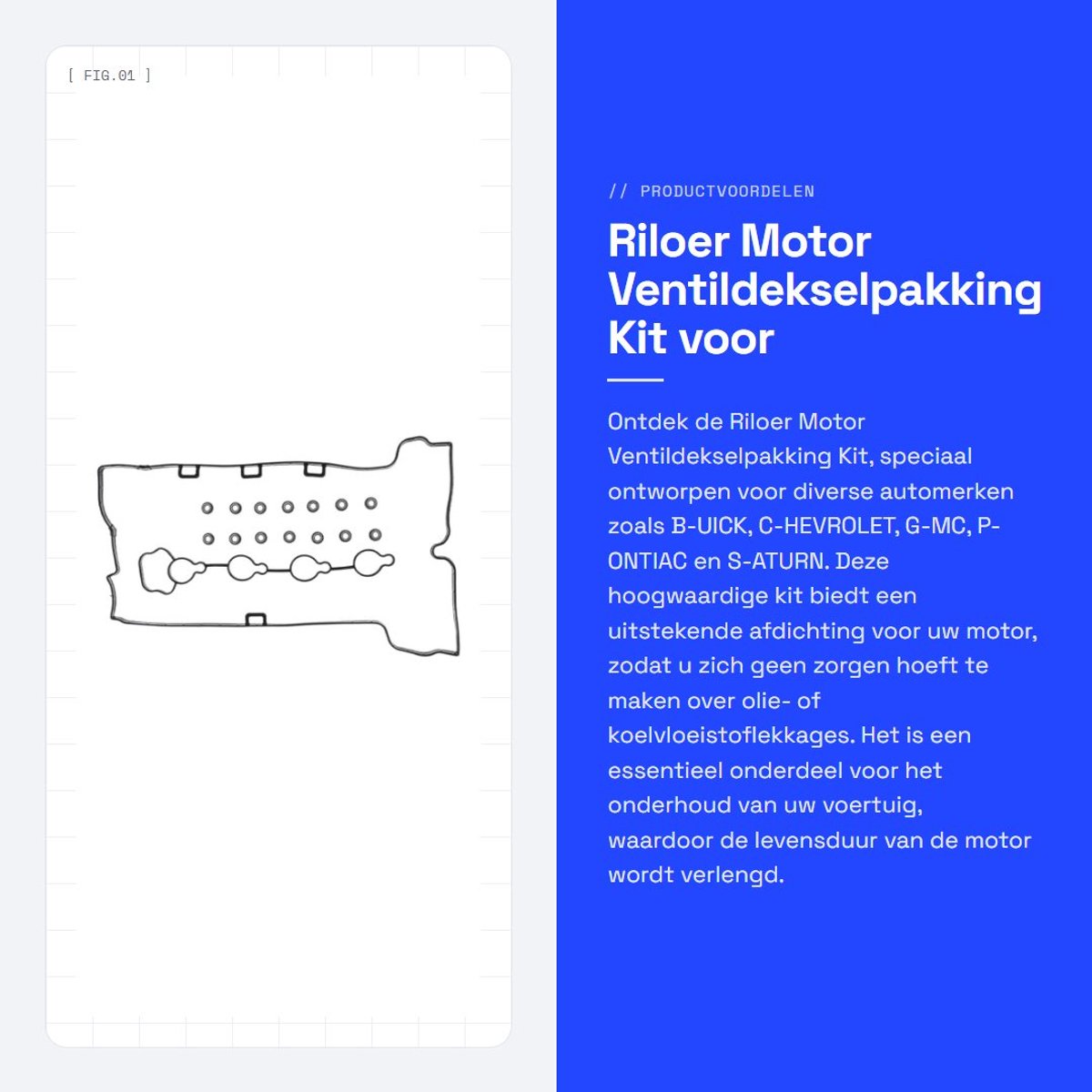 Dailygoods- Kleppendekselpakking Geschikt voor Diverse Modellen - Motorafdichting - Zwart - Nieuwe Staat - MPN: 12609291/VS50778R/12608604/12593309 - Motorpakking
